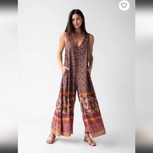 Natural Life "Let's Just Go" wide leg jumpsuit